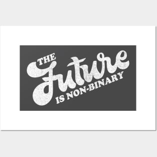 The Future Is Non-Binary | Gender Identity Genderqueer Type Design Posters and Art